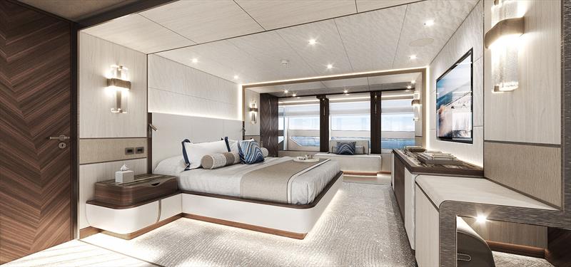 Project Sophia, YN 21150 - Master cabin photo copyright Heesen Yachts taken at  and featuring the Power boat class