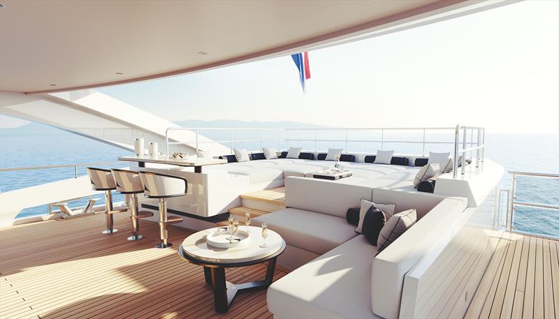 Project Sophia, YN 21150 - Main deck aft photo copyright Heesen Yachts taken at  and featuring the Power boat class