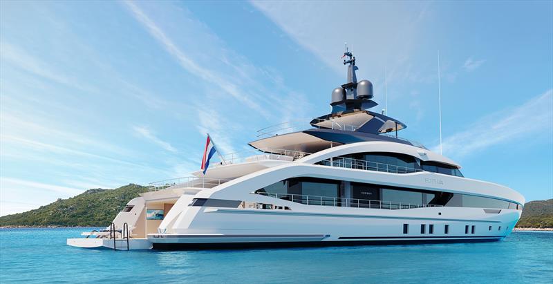 Project Sophia, YN 21150 - Open beach club photo copyright Heesen Yachts taken at  and featuring the Power boat class