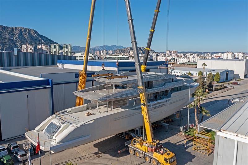 62-meter Project Nacre photo copyright Denison Yachting taken at  and featuring the Power boat class