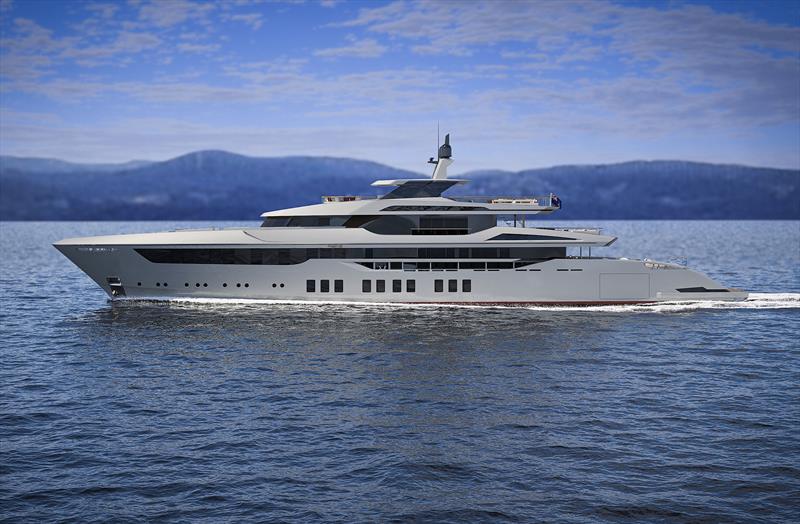 62-meter Project Nacre photo copyright Denison Yachting taken at  and featuring the Power boat class