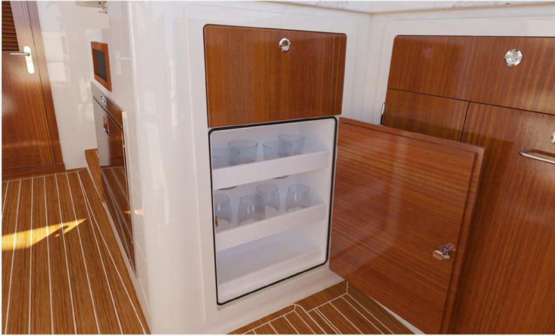 Picnic Boat 39 - Galley detail - photo © Hinckley Yachts