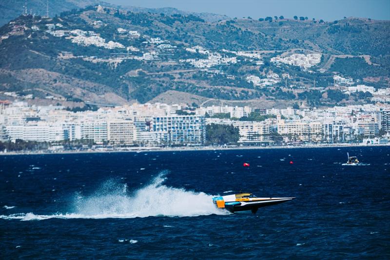 Team Blue Rising Boat -with Monaco in the Background photo copyright Sialia Yachts taken at  and featuring the Power boat class