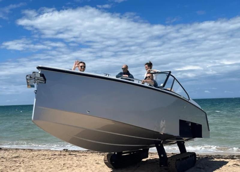 Iguana Bow Rider sea trial photo copyright Iguana Yachts taken at  and featuring the Power boat class