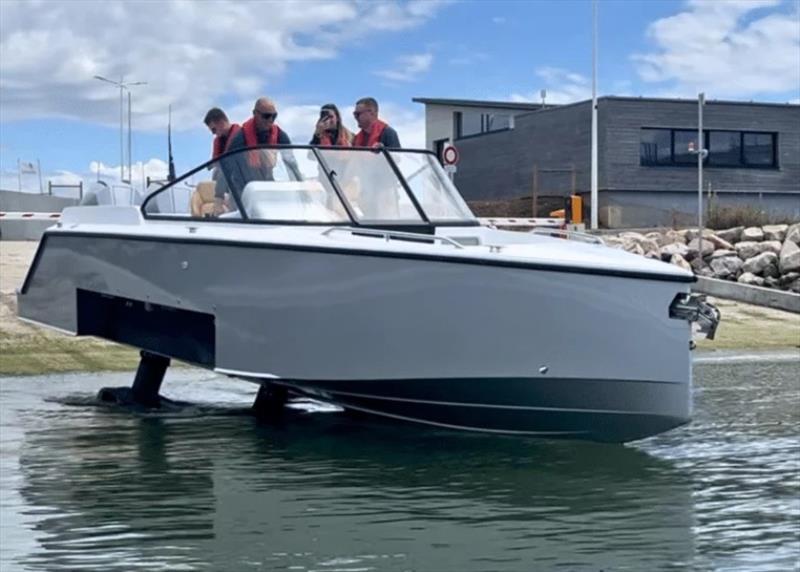 Iguana Bow Rider sea trial photo copyright Iguana Yachts taken at  and featuring the Power boat class