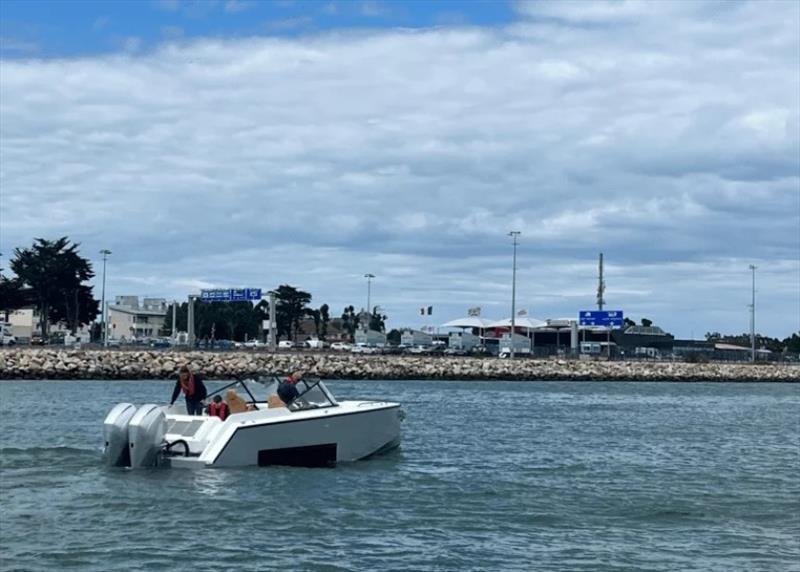 Iguana Bow Rider sea trial photo copyright Iguana Yachts taken at  and featuring the Power boat class