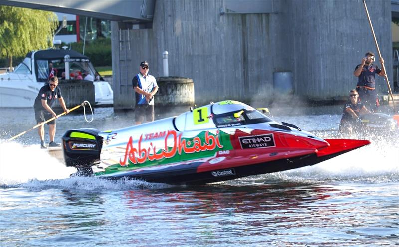 Al Qemzi made a flying start to the race weekend in Norway photo copyright Team Abu Dhabi taken at  and featuring the Power boat class