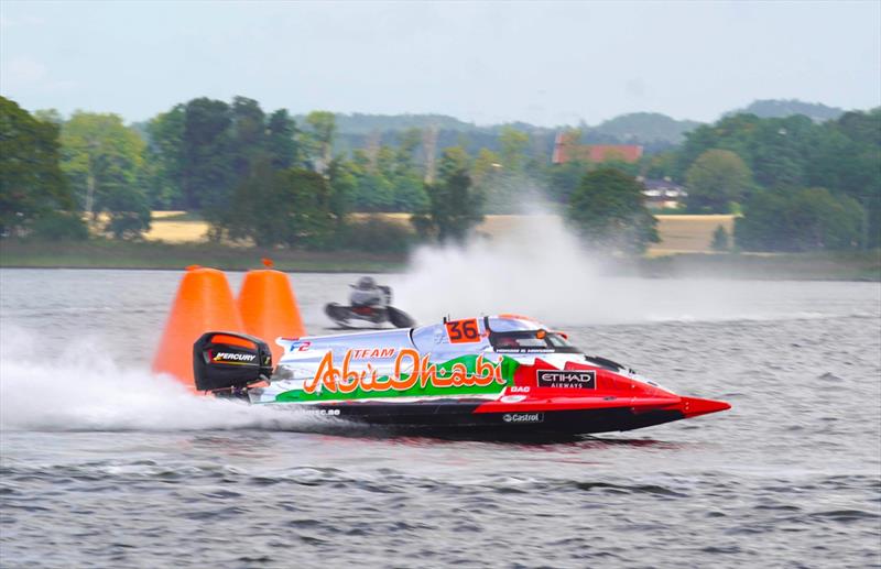 Team Abu Dhabi's  Mansoor Al Mansoori in action in Tønsberg photo copyright Team Abu Dhabi taken at  and featuring the Power boat class