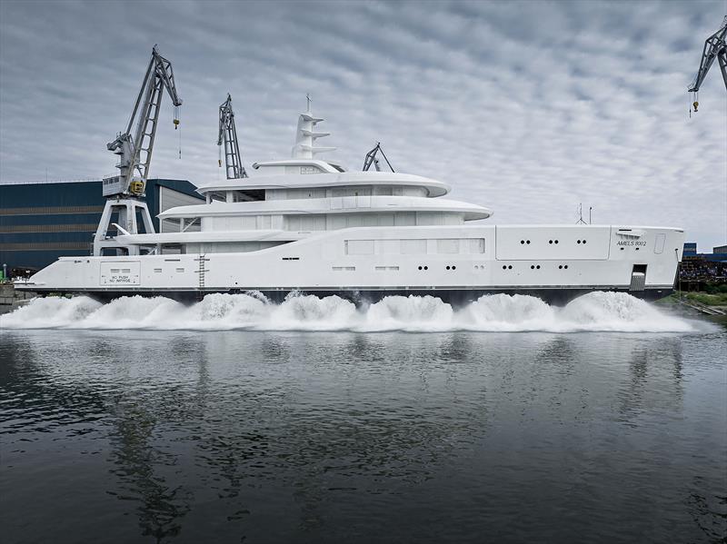 Second Amels 80 launched photo copyright Damen Yachting taken at  and featuring the Power boat class