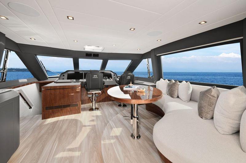 Horizon E75 Hull 82 - Enclosed Skylounge - photo © Horizon Yachts