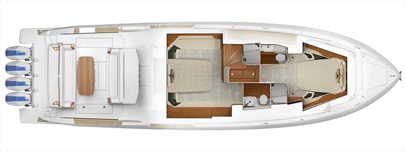 Tiara 56 LS - Interior plan view photo copyright Tiara Yachts taken at  and featuring the Power boat class