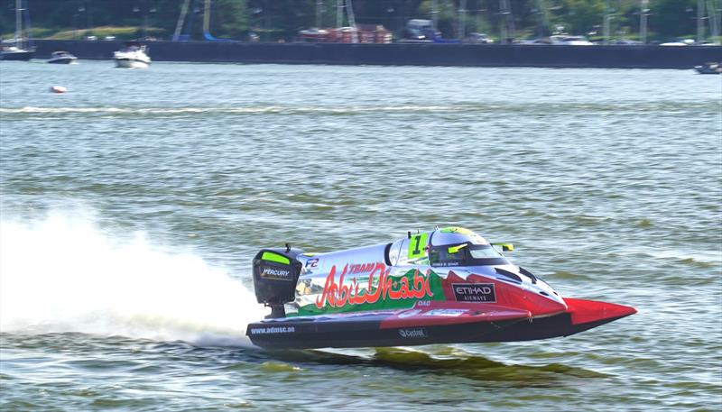 Rashed Al Qemzi made a flying start to the race weekend in Italy photo copyright Team Abu Dhabi taken at  and featuring the Power boat class