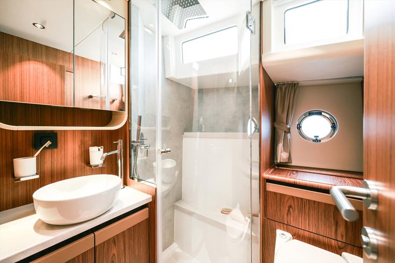 Greenline 58 Fly Hybrid - bathroom - photo © Greenline Yachts