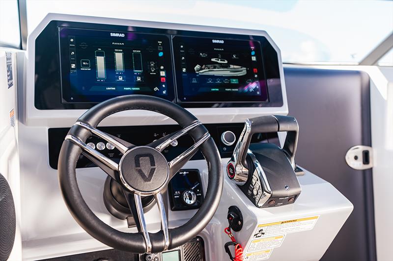 NAVAN With a dual 12-inch Simrad touch screen control system C Mileovision - photo © Navan