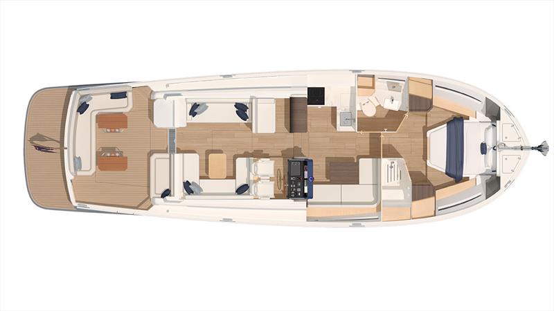 BB44 - accommodation plans photo copyright Boston BoatWorks taken at  and featuring the Power boat class