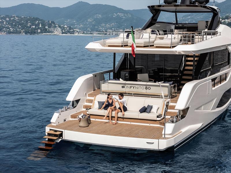 Ferretti Yachts INFYNITO 80 photo copyright Ferretti Yachts taken at  and featuring the Power boat class