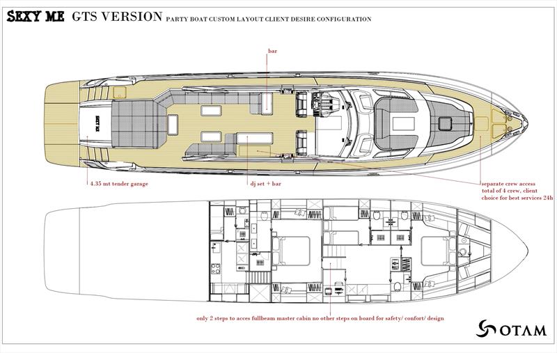 GA - Otam 90 GTS M/Y “Sexy Me” photo copyright Otam Yachts taken at  and featuring the Power boat class