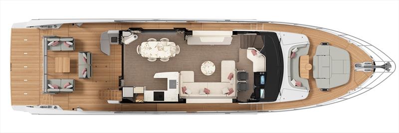 Absolute 70 FLY - Main deck - photo © Absolute Yachts