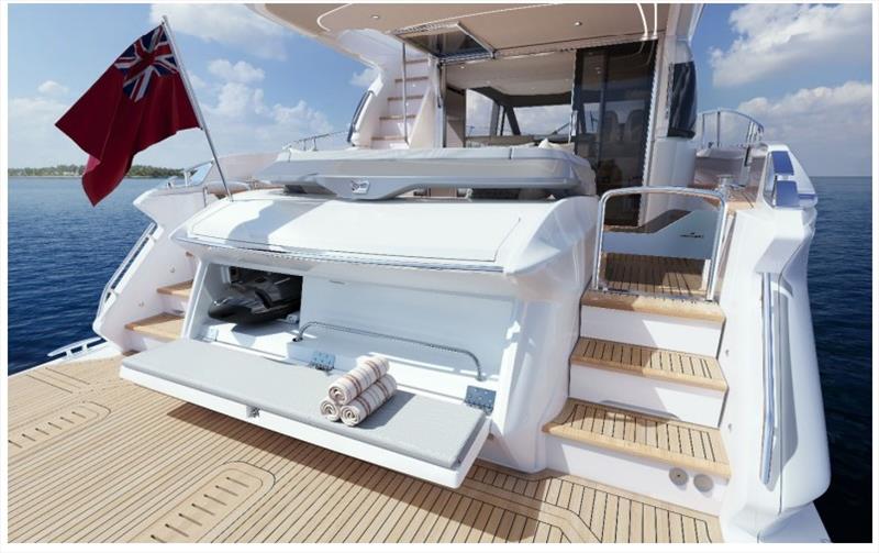 Princess F58 Transom - photo © Princess Yachts