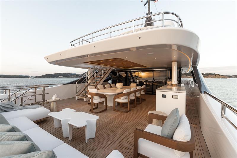 Benetti M/Y Asani, B.Now 50m - Upper deck - photo © Blueiprod