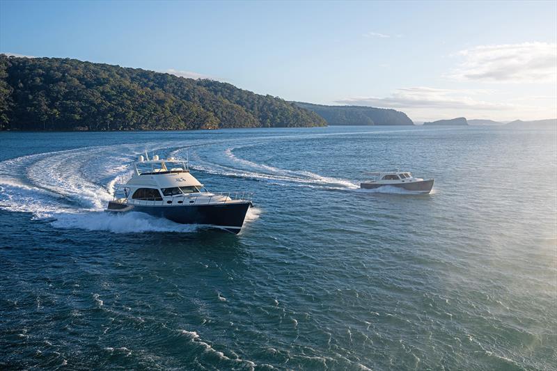 Palm Beach 70 and Palm Beach 38 - my how the brand has grown! - photo © Palm Beach Motor Yachts