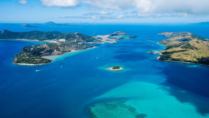 The trip included discovering pretty sheltered inlets and bays, picking up moorings and finding safe anchorages, along with a glass of bubbles, or two - photo © Riviera Australia