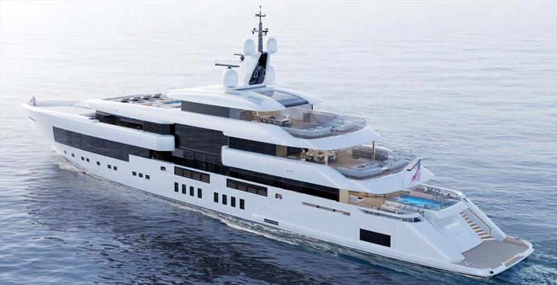 73m Admiral Superyacht Project IL Primo - photo © Kitson Yachts