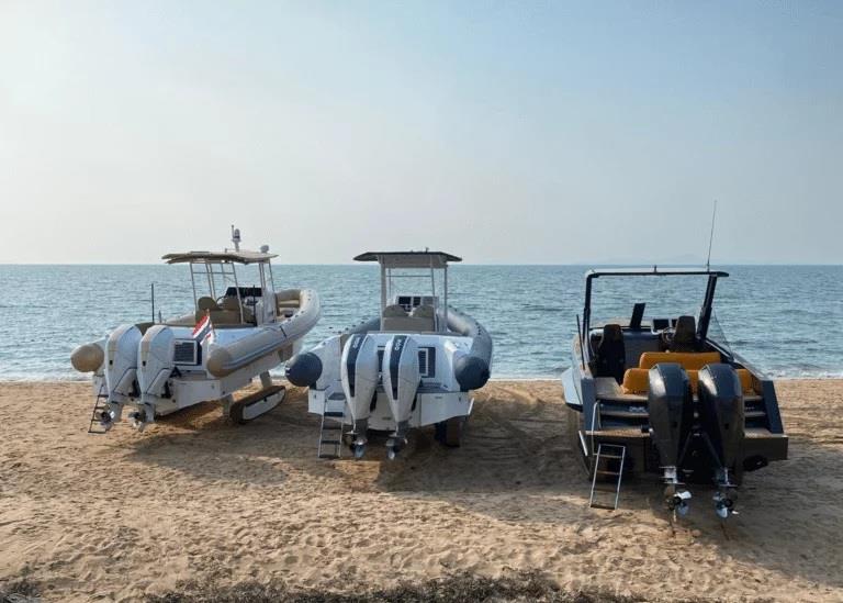 Three Iguanas in Thailand for a spectacular boat trip photo copyright Iguana Yachts taken at  and featuring the Power boat class