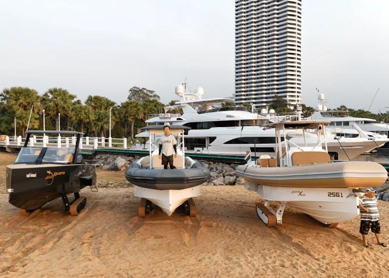 Three Iguanas in Thailand for a spectacular boat trip photo copyright Iguana Yachts taken at  and featuring the Power boat class