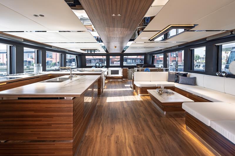 E-Cat 80 catamaran - Saloon