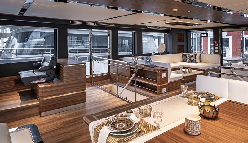 E-Cat 80 catamaran - Saloon