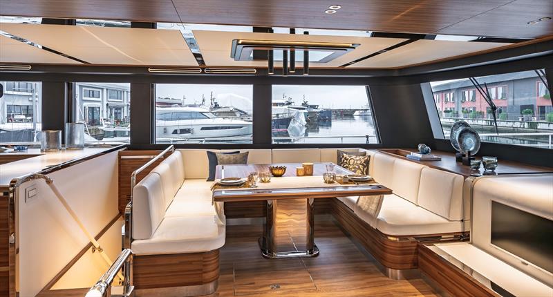 E-Cat 80 catamaran - Saloon