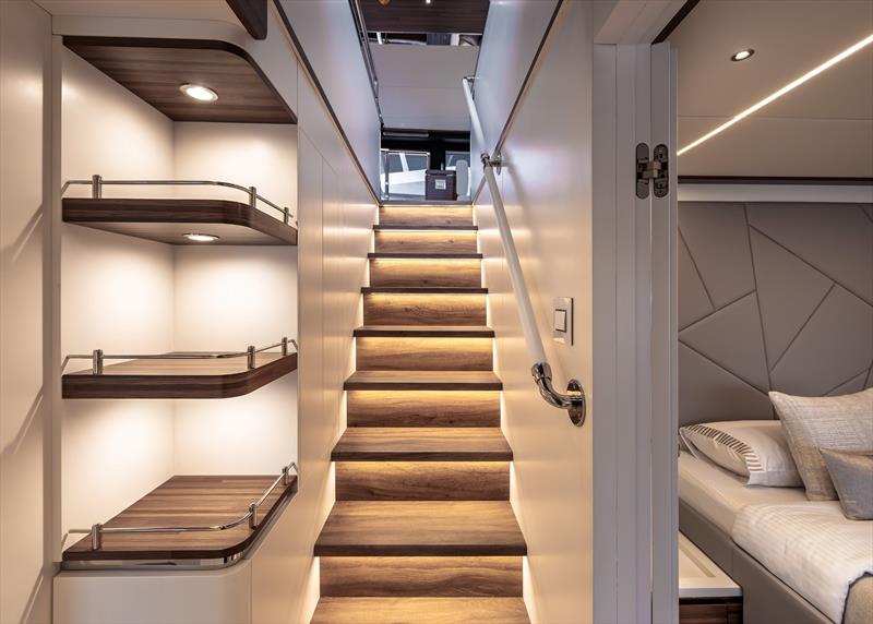 E-Cat 80 catamaran - Stairs