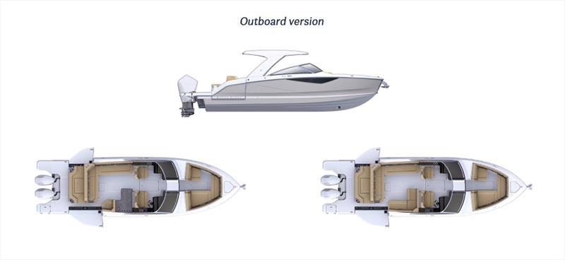 Four Winns H33 outboard version