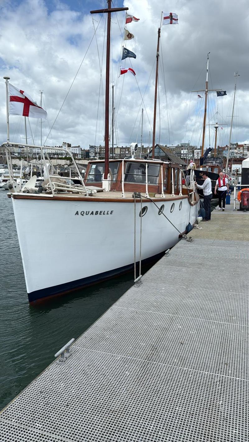 Aquabelle safely in Ramsgate Monday 26th May after a bumpy crossing