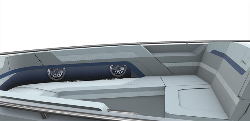 New Formula 360 Crossover Bowrider - Bow Cockpit Stbd Backrest