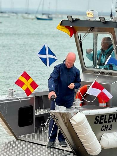 Hayling Island Sailing Club Launches New Moorings Tender ‘Selene'