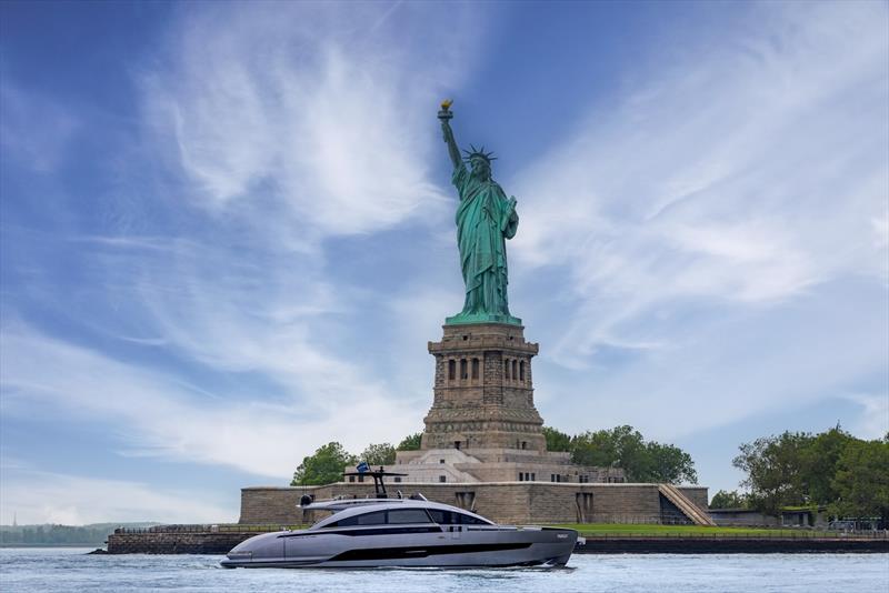 From New York to the Hamptons, Pershing GTX80 takes on the Atlantic