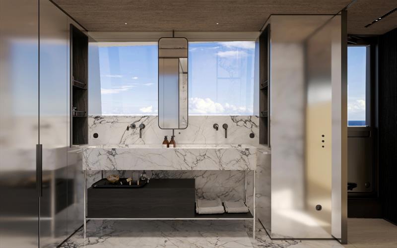 Sanlorenzo SX120 - owner's bathroom