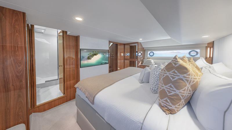 Maritimo M50 highlighting great access to the bathroom - photo © Maritimo