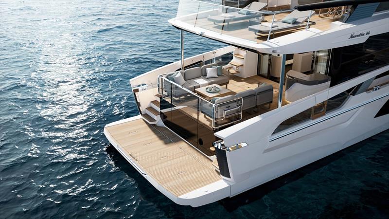 Absolute Navetta 66 - Cockpit Terrace - photo © Absolute Yachts
