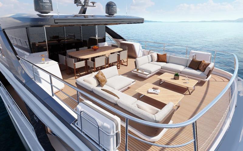 Princess X90 photo copyright Princess Yachts taken at  and featuring the Power boat class