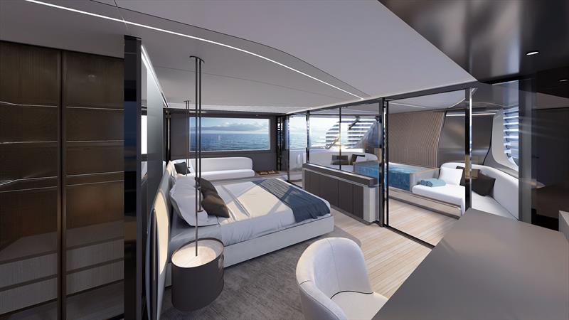 ICONICA 100 - Master Cabin - photo © Pininfarina