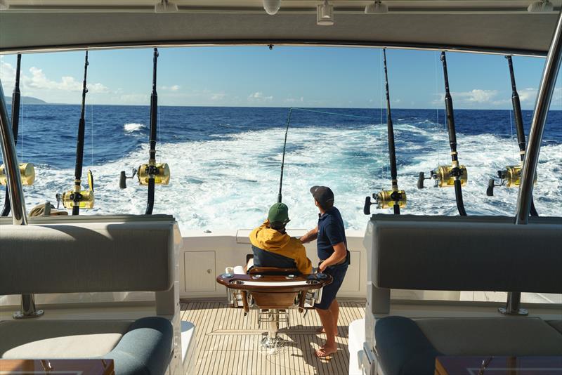 Fishing near the Albion Cliffs, offering stunning views of dramatic rock formations - photo © Riviera Australia