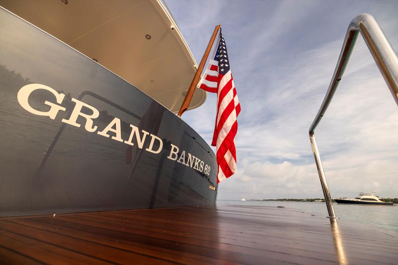 Grand Banks 62 transom - photo © GB Marine Group