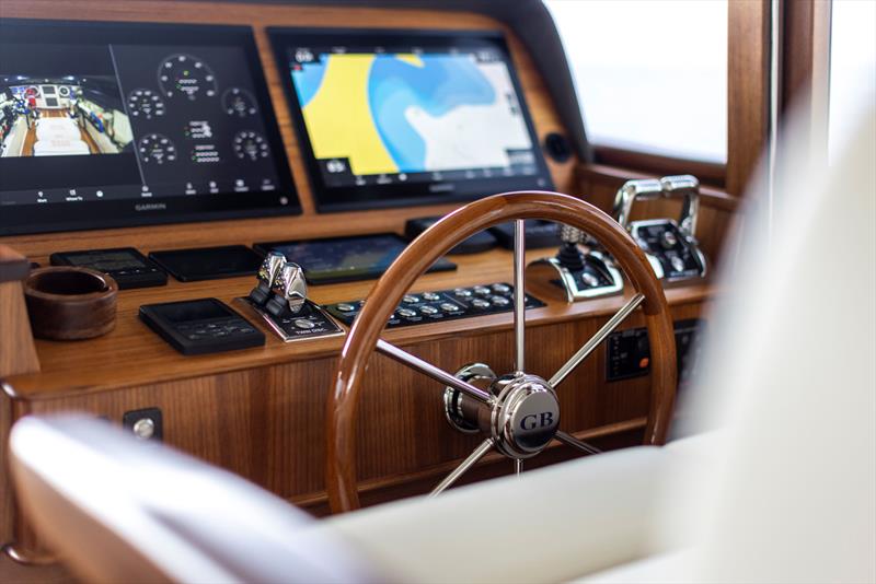 Grand Banks 62 lower helm - photo © GB Marine Group