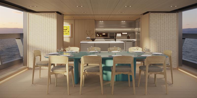 Benetti B.Neos - Main Deck Kitchen - photo © Benetti Yachts