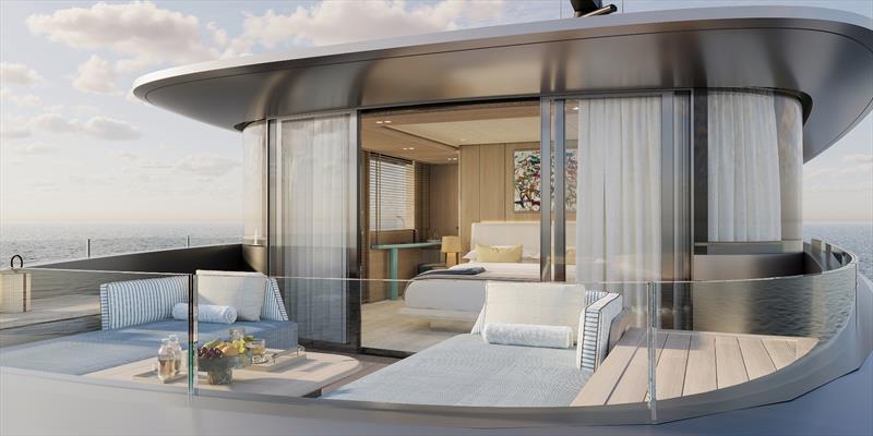 Benetti B.Neos - Master Bedroom - photo © Benetti Yachts