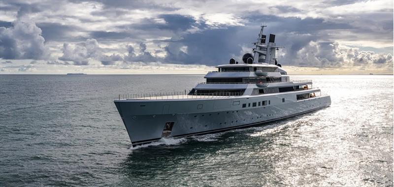 85-metre New World photo copyright Quinag taken at  and featuring the Power boat class