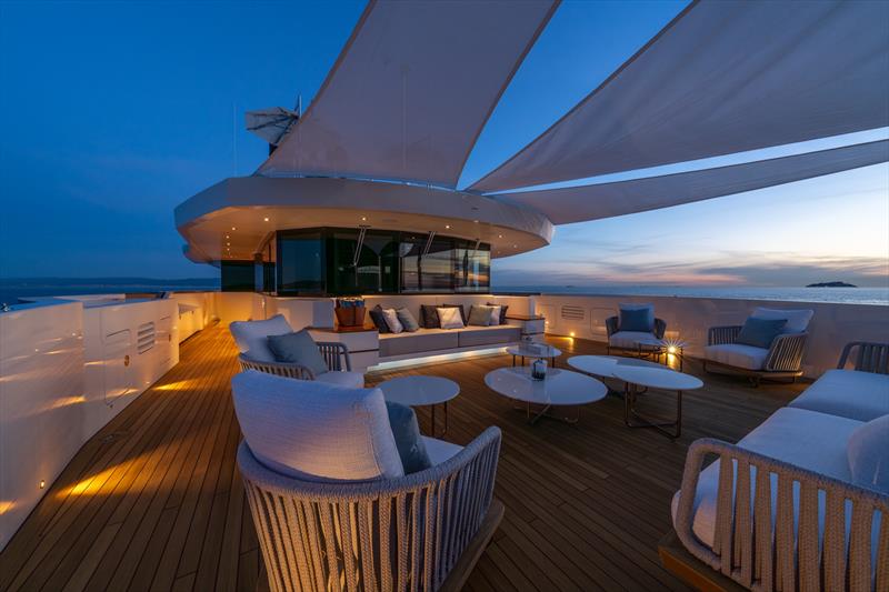 Bridge deck Fwd - 50m Bilgin 163 Camila - photo © Bilgin Yachts